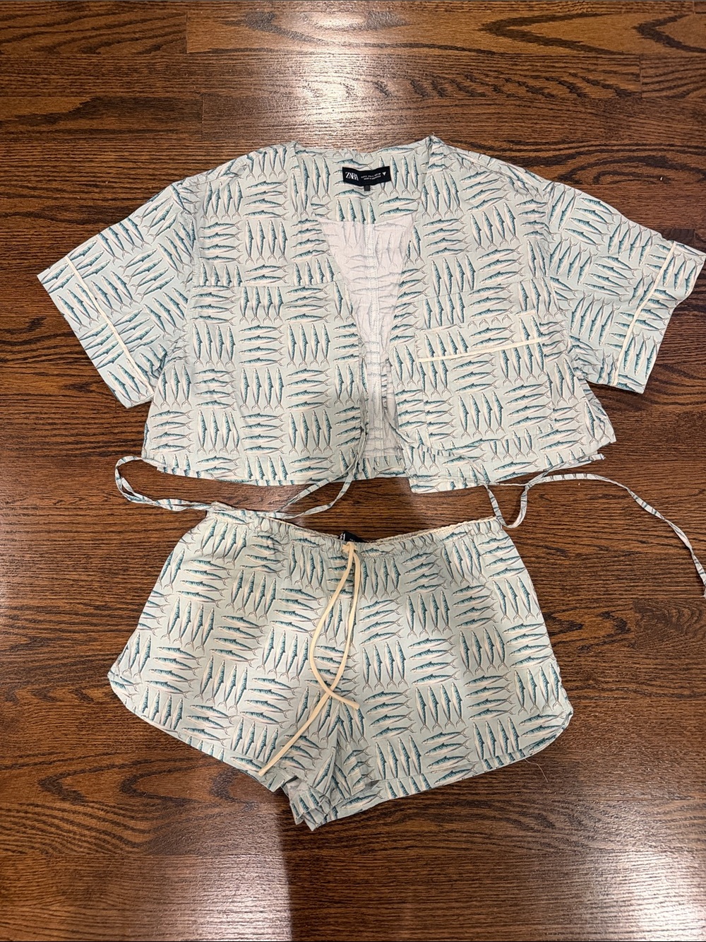 Zara Fish Printed Women's Shorts Set
